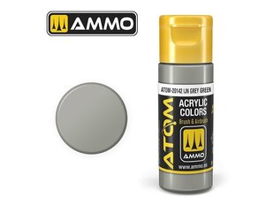 AMMO MIG - ATOM Акриловые IJA Grey Green, 20ml, 20142 цена и информация | Принадлежности для рисования, лепки | 220.lv