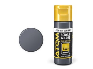 AMMO MIG - ATOM Акриловые Dark Grey, 20ml, 20146 цена и информация | Принадлежности для рисования, лепки | 220.lv