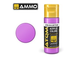 AMMO MIG - ATOM Акриловые краски Light Plum, 20ml, 20154 цена и информация | Принадлежности для рисования, лепки | 220.lv