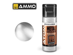 AMMO MIG - ATOM Акриловые краски METALLIC Aluminium, 20ml, 20165 цена и информация | Принадлежности для рисования, лепки | 220.lv