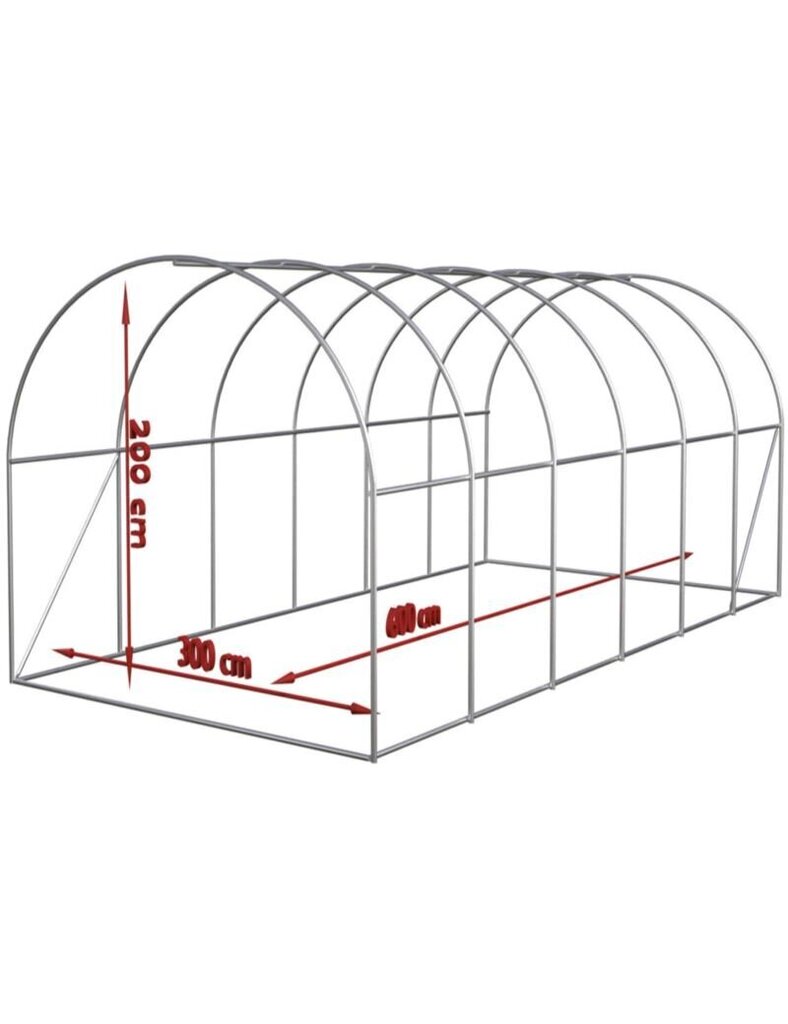 Saliekamā dārza folijas siltumnīca, 3x6x2m цена и информация | Siltumnīcas | 220.lv