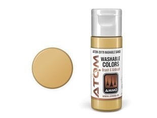 AMMO MIG - ATOM Акриловые краски WASHABLE Sand, 20ml, 20179 цена и информация | Принадлежности для рисования, лепки | 220.lv