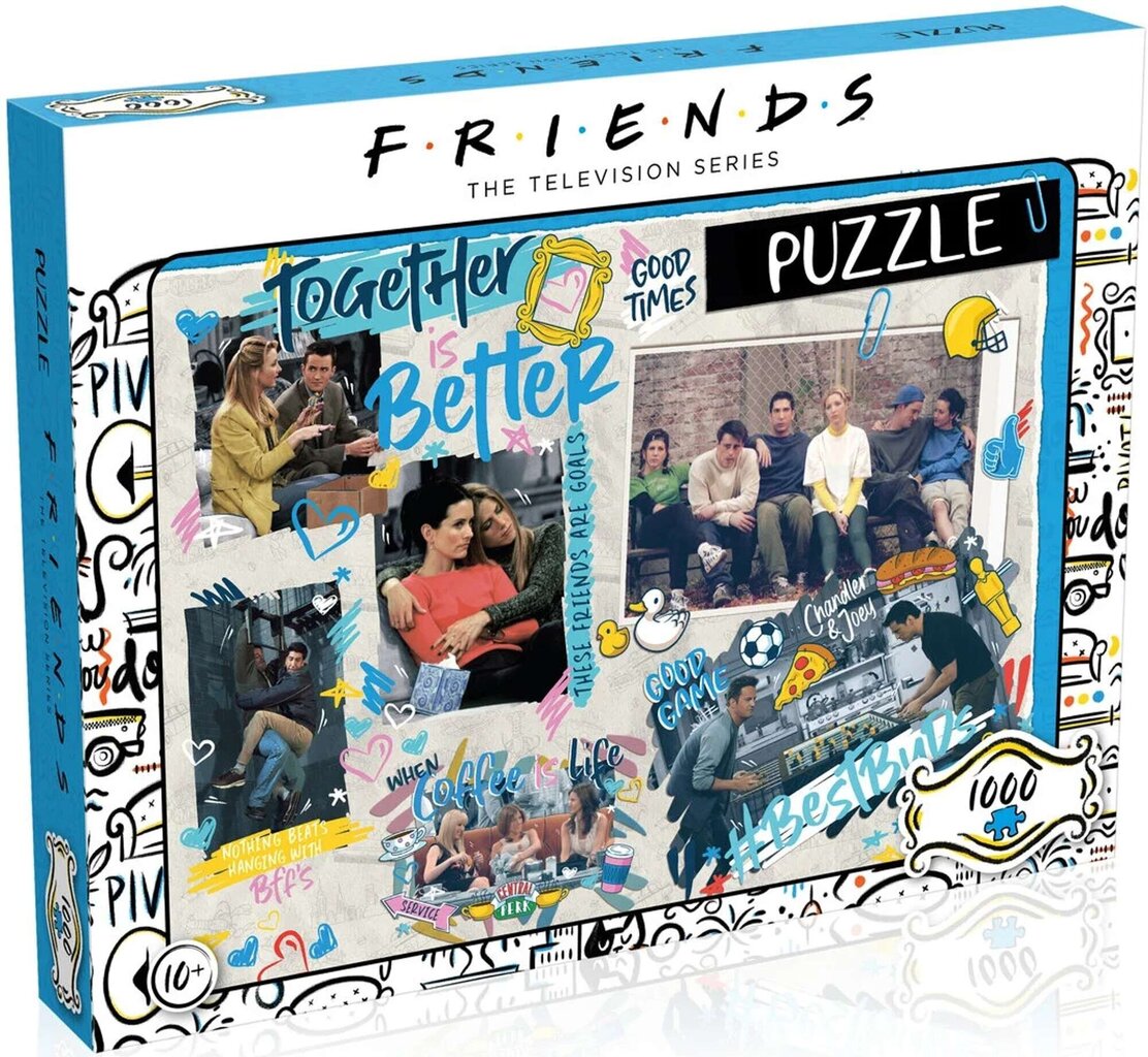 Puzle Winning Moves 01500, Friends (seriāls Draugi), 1000 d. cena un informācija | Puzles, 3D puzles | 220.lv