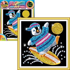 Dimanta mozaīka Sequin Art Penguin 1328, 17 x 17 cm ​ цена и информация | Алмазная мозаика | 220.lv