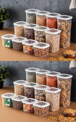 Fremont pārtikas uzglabāšanas konteineru komplekts, 24 gab. цена и информация | Посуда для хранения еды | 220.lv