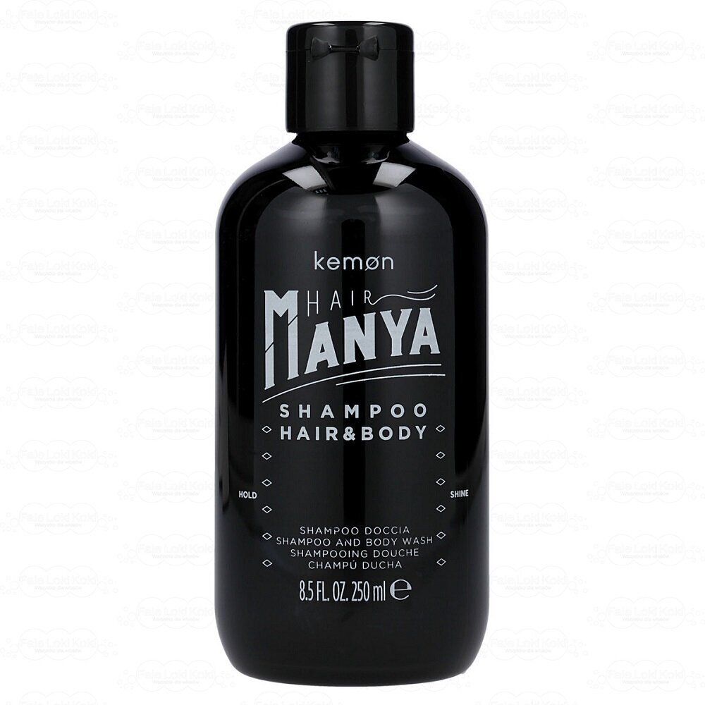 Matu un ķermeņa šampūns Kemon Hair Manya, 250 ml цена и информация | Šampūni | 220.lv