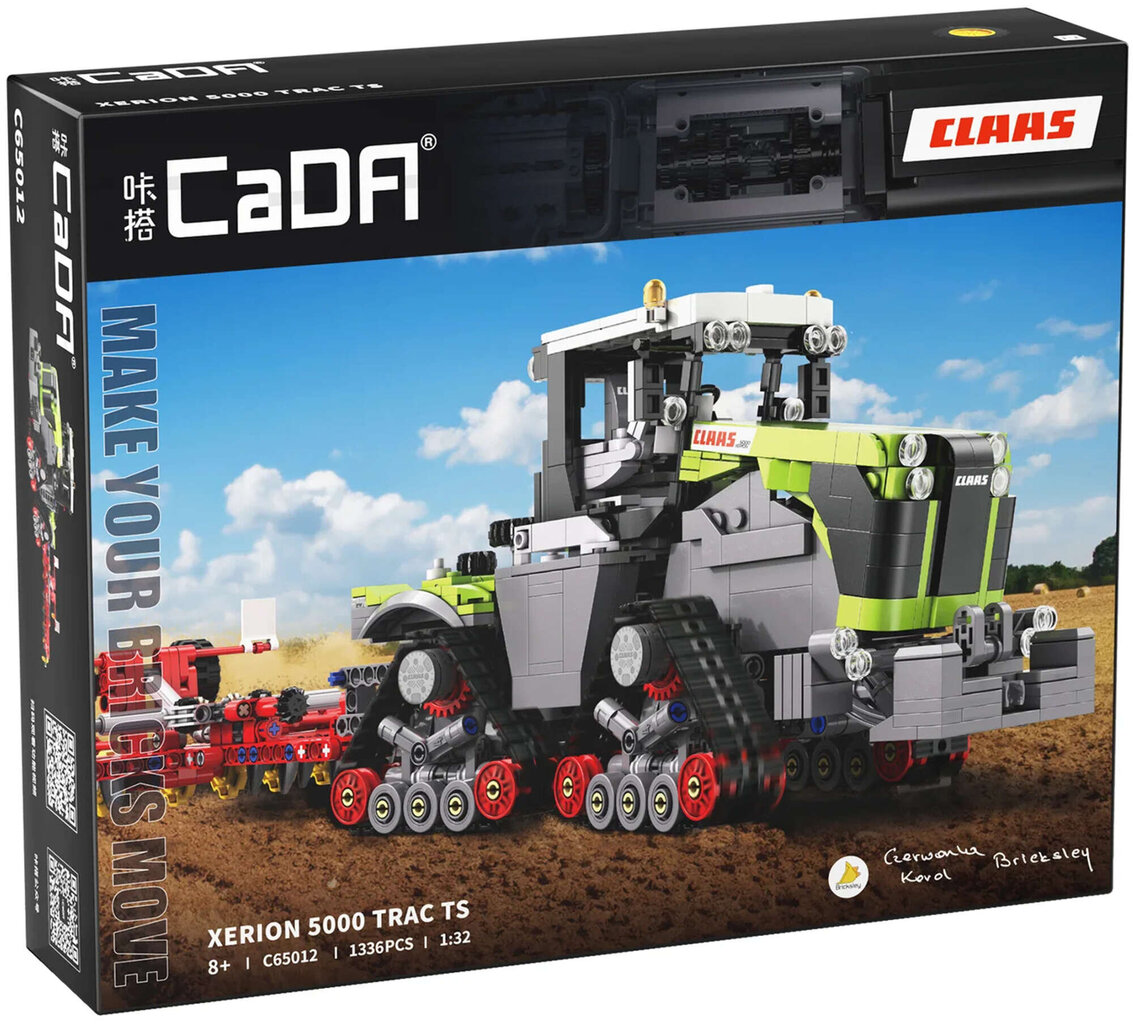 Lauksaimniecības traktors CaDa Xerion 5000 Trac TS, 1336 gab. cena un informācija | Konstruktori | 220.lv