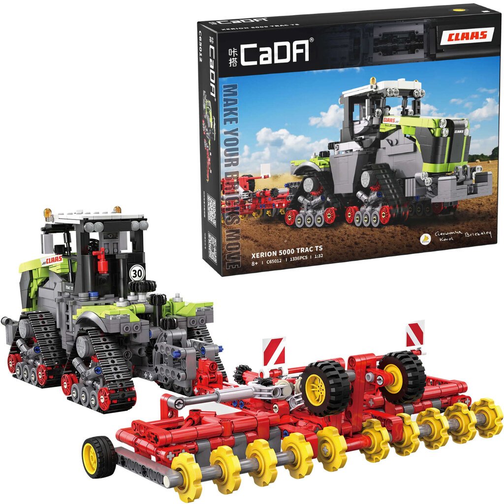 Lauksaimniecības traktors CaDa Xerion 5000 Trac TS, 1336 gab. cena un informācija | Konstruktori | 220.lv