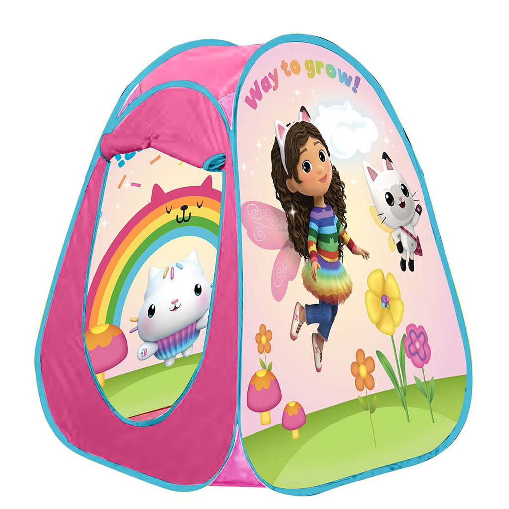 Bērnu telts John Gabby's Dollhouse, rozā cena un informācija | Bērnu rotaļu laukumi, mājiņas | 220.lv