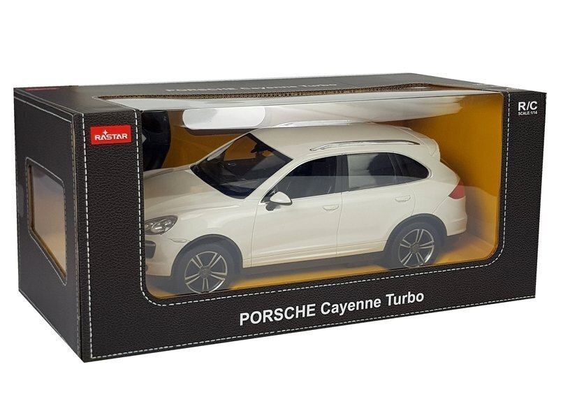 Tālvadības pults vadāms Porsche Cayenne Turbo, Rastar R/C cena un informācija | Rotaļlietas zēniem | 220.lv
