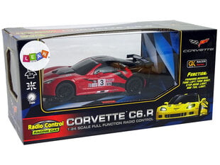 Спортивный автомобиль Corvette с дистанционным управлением, красный цена и информация | Конструктор автомобилей игрушки для мальчиков | 220.lv