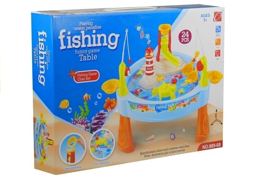 Daudzfunkcionāls spēļu galds zvejai cena un informācija | Ūdens, smilšu un pludmales rotaļlietas | 220.lv