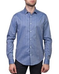 Emporio Armani krekls vīriešiem 3G1C09, zils cena un informācija | Vīriešu krekli | 220.lv
