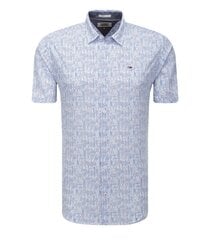 Tommy Hilfiger T-krekls vīriešiem DM0DM04186, zils цена и информация | Мужские рубашки | 220.lv