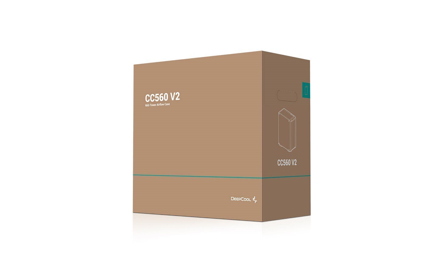 Deepcool CC560 V2 R-CC560-BKGAA4-G-2 cena un informācija | Datoru korpusi | 220.lv