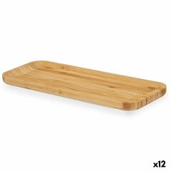 стол Закуска Коричневый Бамбук 46 x 1,6 x 15 cm (12 штук) цена и информация | Pазделочные доски | 220.lv