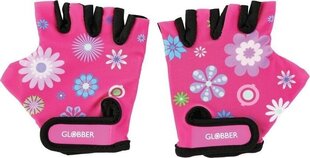 Детские велосипедные перчатки Globber Flowers Jr XS, розовый цвет цена и информация | Велосипедные перчатки | 220.lv