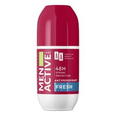 Pretsviedru līdzeklis AA Men Active Care Fresh vīriešiem, 50 ml cena un informācija | Dezodoranti | 220.lv