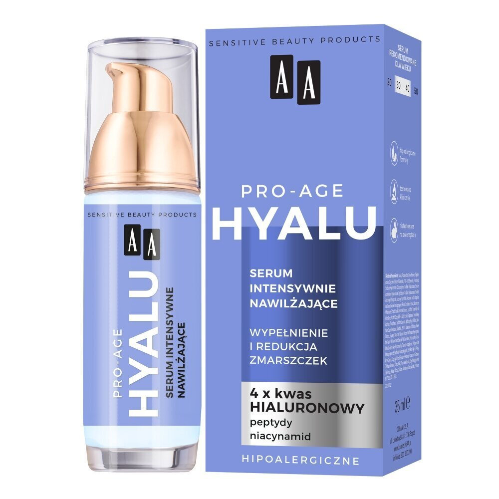 Sejas serums AA Hyalu Pro-Age, 35 ml cena un informācija | Serumi sejai, eļļas | 220.lv