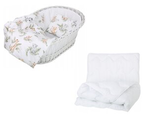 Babymam bērnu gultas veļas komplekts ratiem, 70x80 cm, 4 daļas цена и информация | Детское постельное бельё | 220.lv