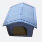 Saliekamā mājdzīvnieku māja Fanlinpt, 53x50x43, zila cena un informācija | Suņu gultas, spilveni, būdas | 220.lv