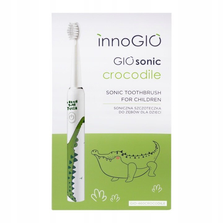 InnoGio GIOsonic Crocodile цена и информация | Elektriskās zobu birstes | 220.lv