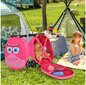 Bērnu koferis/skrejritenis 2in1 Costway, rozā cena un informācija | Koferi, ceļojumu somas | 220.lv
