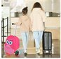 Bērnu koferis/skrejritenis 2in1 Costway, rozā cena un informācija | Koferi, ceļojumu somas | 220.lv