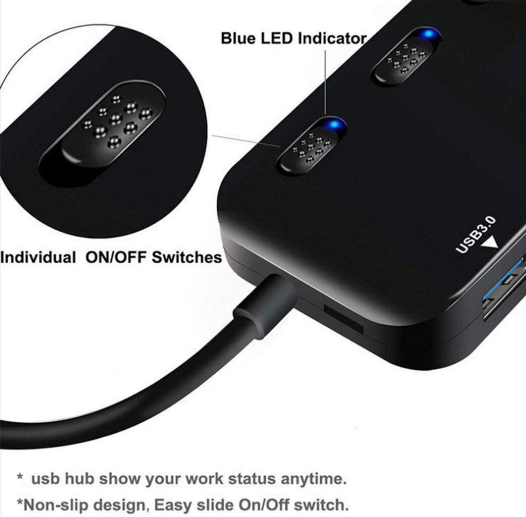 PTN USB 4 ports USB 3.0 cena un informācija | Adapteri un USB centrmezgli | 220.lv