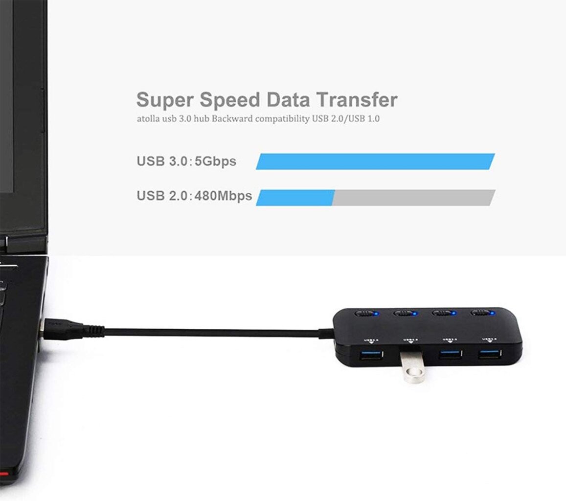 PTN USB 4 ports USB 3.0 cena un informācija | Adapteri un USB centrmezgli | 220.lv