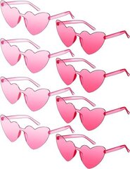 Hot Pink Heart Saulesbrilles sievietēm, 8gab. cena un informācija | Saulesbrilles sievietēm | 220.lv