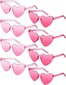 Hot Pink Heart Saulesbrilles sievietēm, 8gab. cena un informācija | Saulesbrilles sievietēm | 220.lv