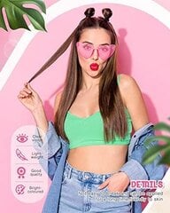 Hot Pink Heart Saulesbrilles sievietēm, 8gab. цена и информация | Женские солнцезащитные очки | 220.lv