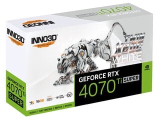 Inno3D GeForce RTX 4070 Ti Super Twin X2 OC White (N407TS2-166XX-186156W) цена и информация | Видеокарты (GPU) | 220.lv