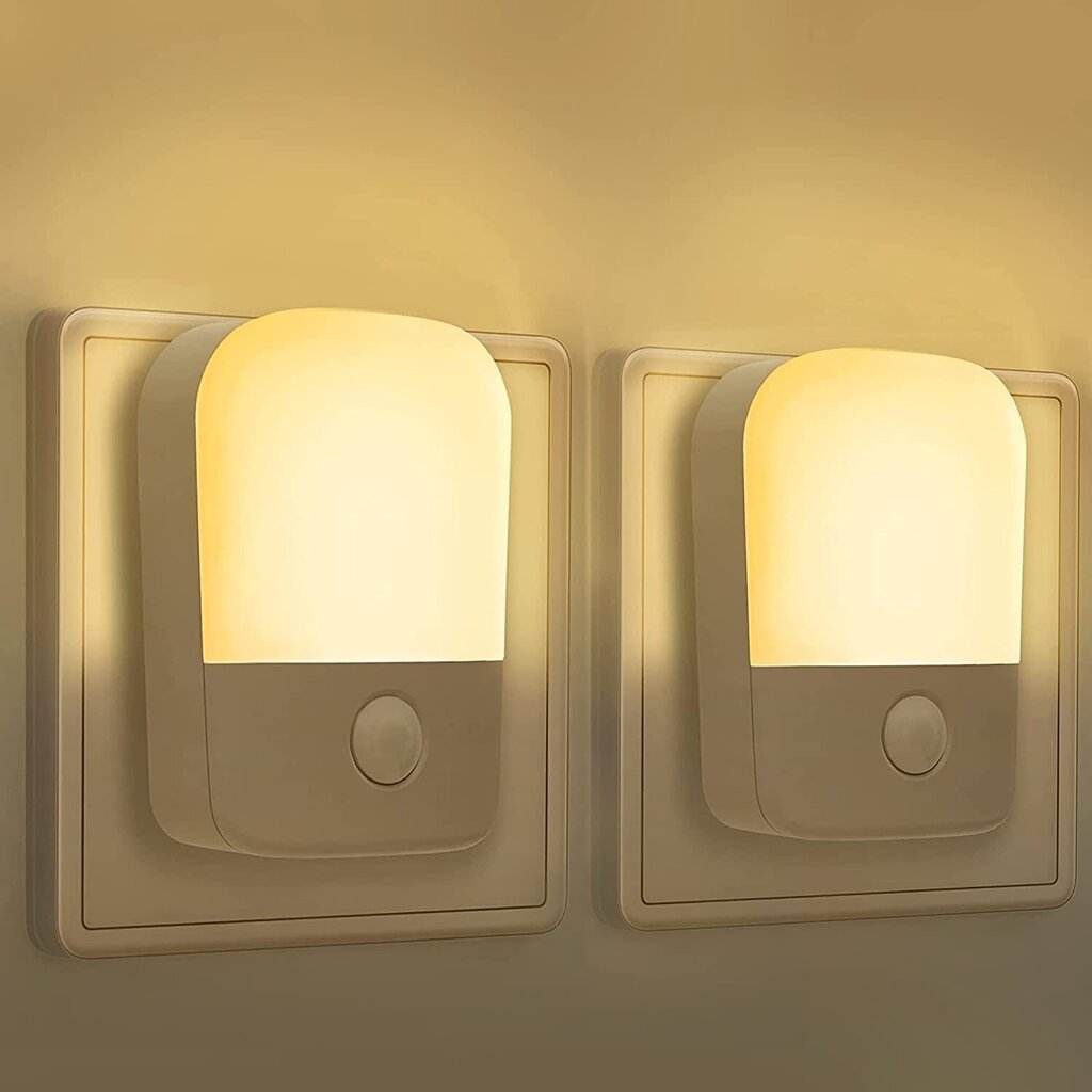 LED nakts gaisma ar sensoru 0,6 W, Fulighture (2gab.) цена и информация | Lampas bērnu istabai | 220.lv