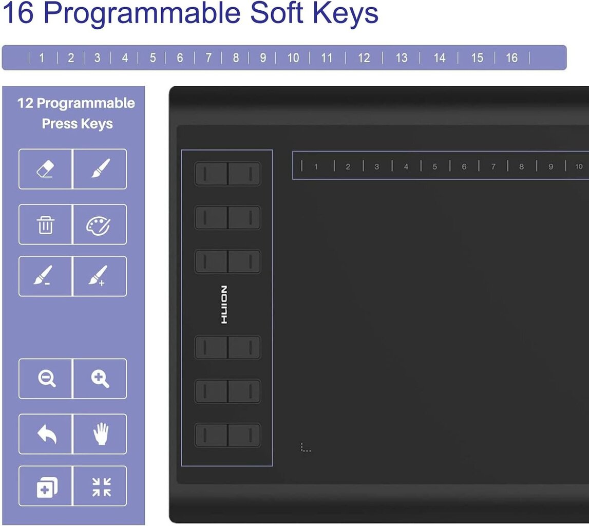 Huion H1060P cena un informācija | Grafiskās planšetes | 220.lv