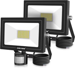 Meikee 50W LED prožektors ar kustības detektoru цена и информация | Фонарики | 220.lv