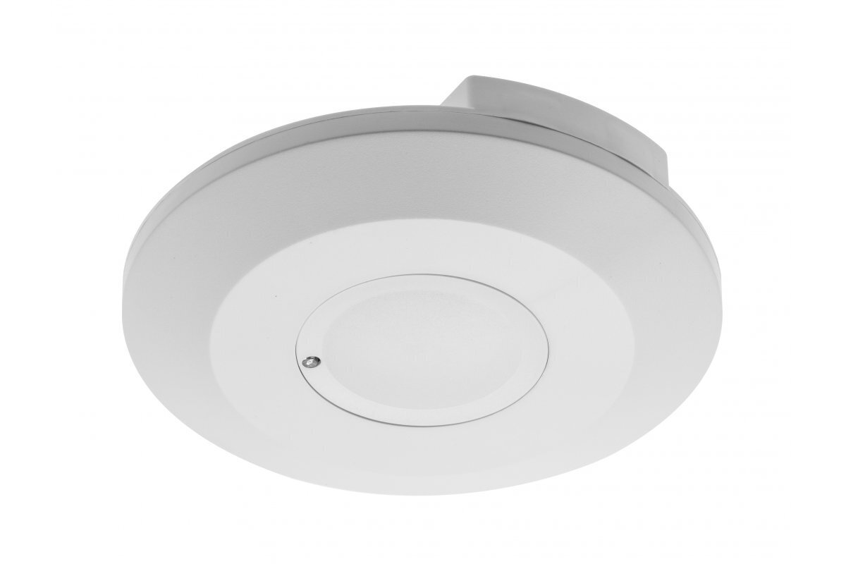 Mikroviļņu kustības sensors CM-3 MINI, max2000W, leņķis 360°, 1-8m±2- 2-6m, IP20, LED, v/a, balts cena un informācija | Sensori | 220.lv