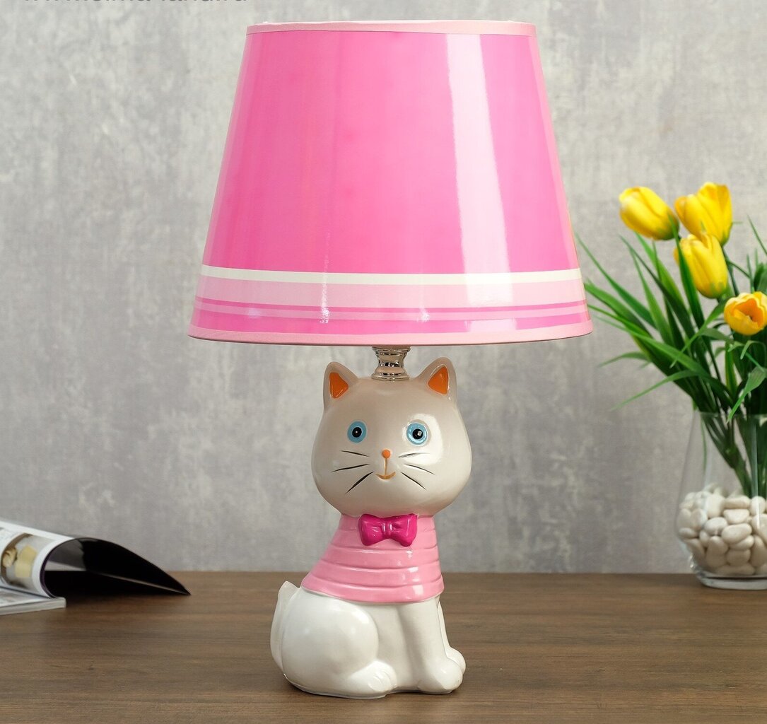 Bērnu galda lampa, Kaķis cena un informācija | Galda lampas | 220.lv