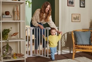 Защитные ворота Kinderkraft Lock&Go, 75-103 см, Дерево цена и информация | KinderKraft Товары для детей и младенцев | 220.lv