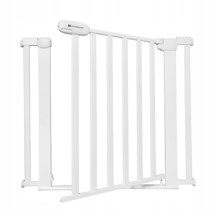 Drošības vārti Kinderkraft Lock&Go, 75-103 cm, White cena un informācija | Bērnu drošības preces | 220.lv