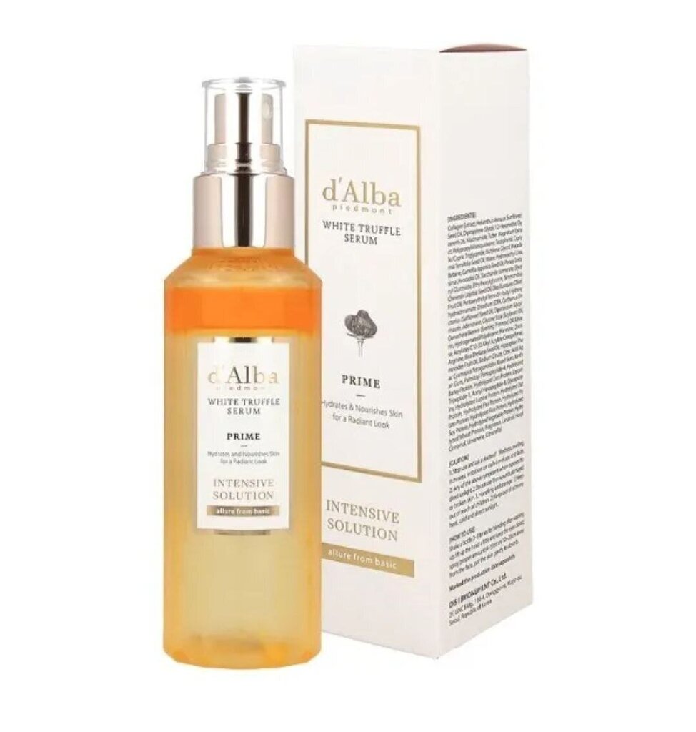 Serums pret novecošanos ar kolagēnu D'Alba Piedmont White Truffle Prime, 100ml цена и информация | Serumi sejai, eļļas | 220.lv