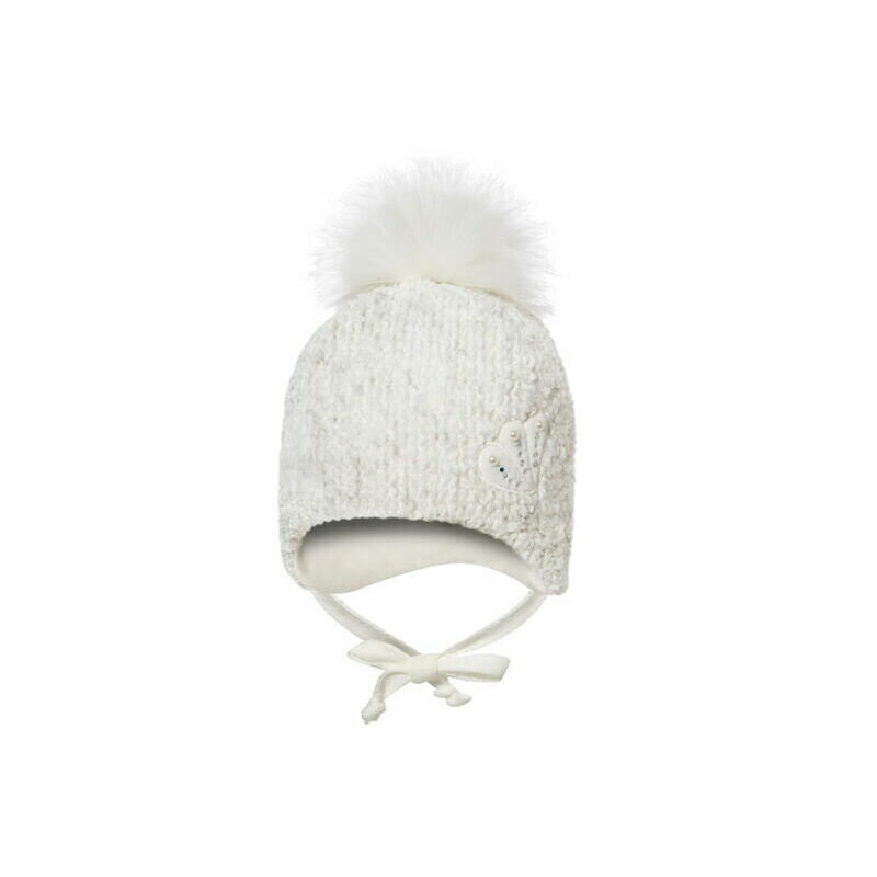 Ziemas cepure meitenei Broel, balta цена и информация | Ziemas apģērbs bērniem | 220.lv