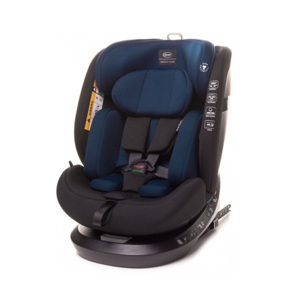 Mašīnas sēdeklis 4Baby Roto-Fix, 0-36kg, Navy Blue cena un informācija | Autokrēsliņi | 220.lv