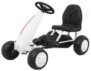 Pedāļu kartings Gokarts, balts, 60 x 35 x 39 cm cena un informācija | Rotaļlietas zēniem | 220.lv