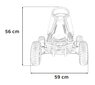 Pedāļu kartings Gokarts, sarkans, 105x59x56cm cena un informācija | Rotaļlietas zēniem | 220.lv