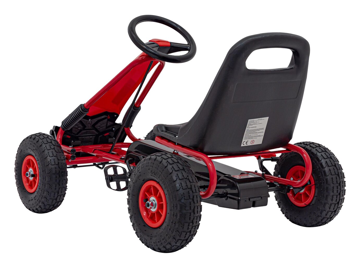 Pedāļu kartings Gokarts, sarkans, 105x59x56cm cena un informācija | Rotaļlietas zēniem | 220.lv