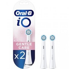 Насадки сменные для электрической зубной щетки Oral-B iO RB Gentle Care, 2 шт цена и информация | Насадки для электрических зубных щеток | 220.lv