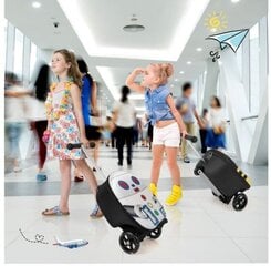 Детский чемодан и самокат 2 в 1 со светодиодными колесами Costway, робот цена и информация | Чемоданы, дорожные сумки | 220.lv