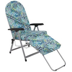 Dārza krēsls Gibraltārs, zils/zaļš cena un informācija | Dārza krēsli | 220.lv